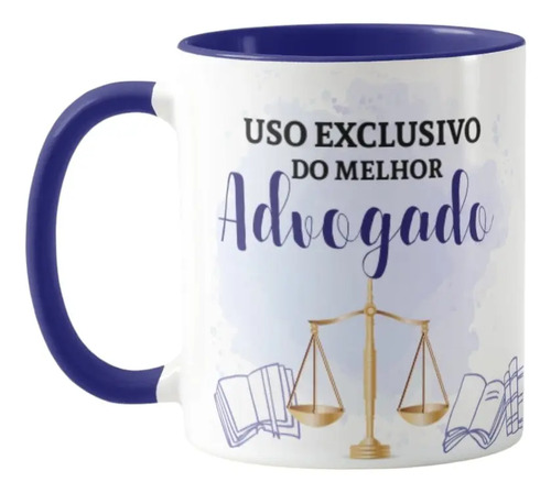 Caneca Direito Presente Profissão Melhor Advogado Especial