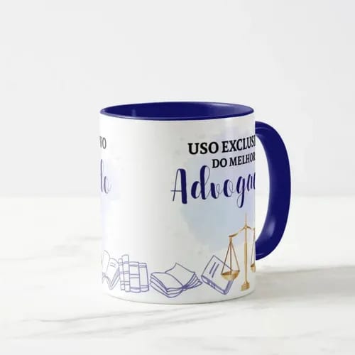 Caneca Direito Presente Profissão Melhor Advogado Especial