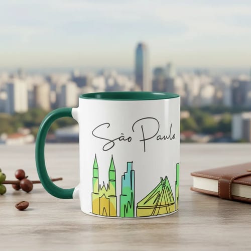 Caneca Personalizada Estado de São Paulo Presente Criativo