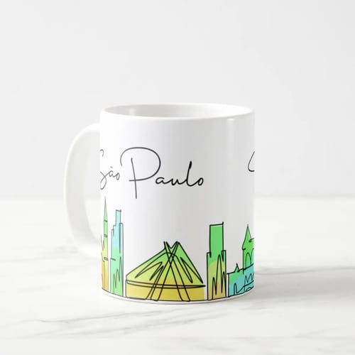 Caneca Presente Criativo para Paulista Estado de São Paulo