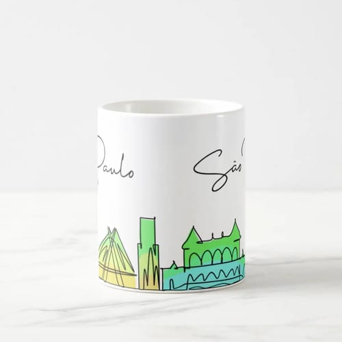 Caneca Presente Criativo para Paulista Estado de São Paulo