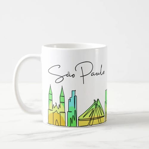 Caneca Presente Criativo para Paulista Estado de São Paulo