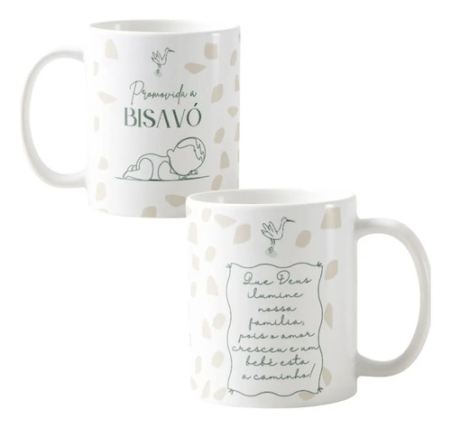 Caneca Pronta Entrega Revelação de Gravidez Bisavó Presente Avó 🤰