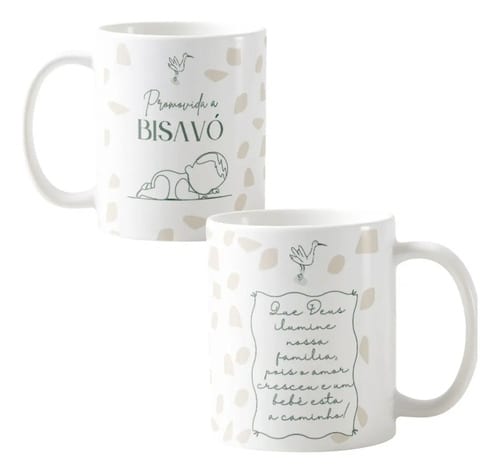 Caneca Pronta Entrega Revelação de Gravidez Bisavó Presente Avó 🤰