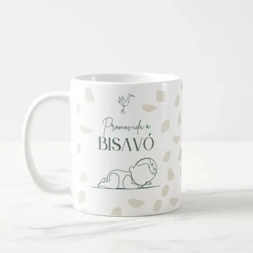 Caneca Pronta Entrega Revelação de Gravidez Bisavó Presente Avó 🤰
