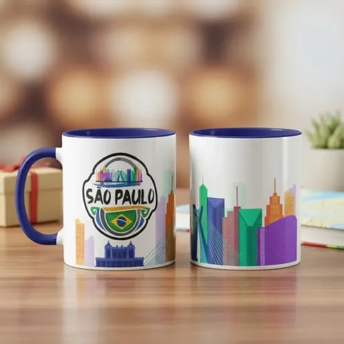 Caneca Personalizada Estado de São Paulo Presente Viagem - Outros (São Paulo Presente Viagem)