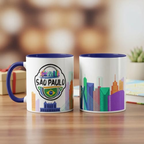 Caneca Personalizada Estado de São Paulo Presente Viagem - Outros (São Paulo Presente Viagem)