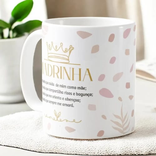 Caneca Personalizada Madrinha Presente Aniversário Batizado