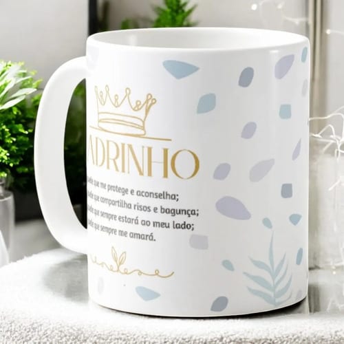 Caneca Personalizada Padrinho Presente Aniversário Batizado