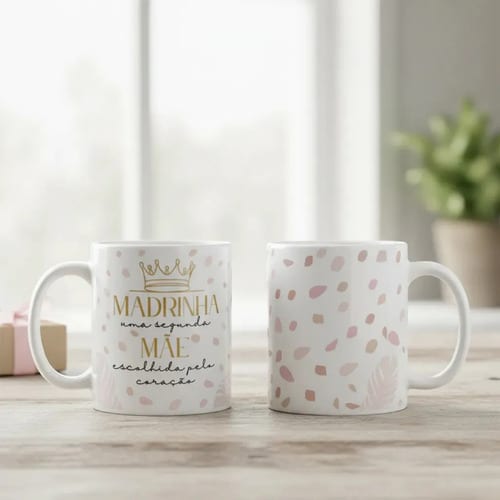 Caneca Personalizada Madrinha Presente Como Segunda Mãe - Família (Mãe)