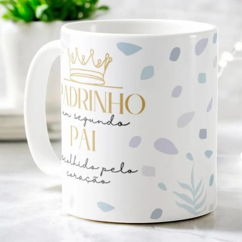Caneca Personalizada Padrinho Presente Como Segundo Pai