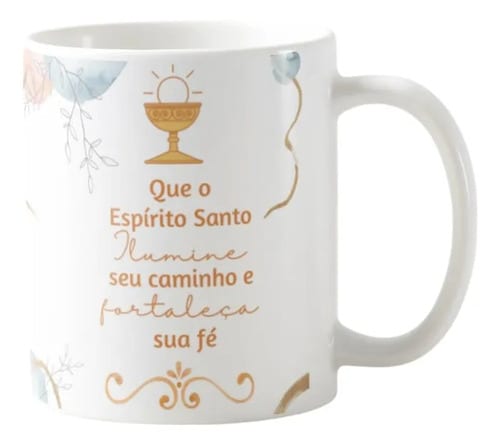 Caneca Cerâmica Crismando 325ml Presente Crisma Católica