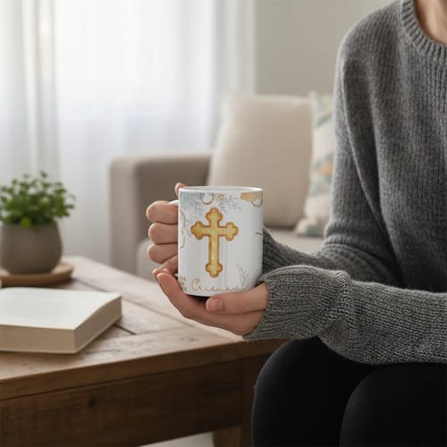 Caneca Cerâmica Crismando 325ml Presente Crisma Católica
