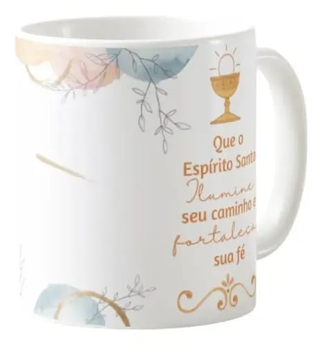 Caneca Cerâmica Crismando 325ml Presente Crisma Católica