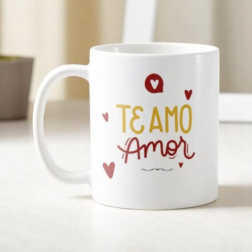 Kit Canecas Te Amo Amor Presente Especial Dia dos Namorados