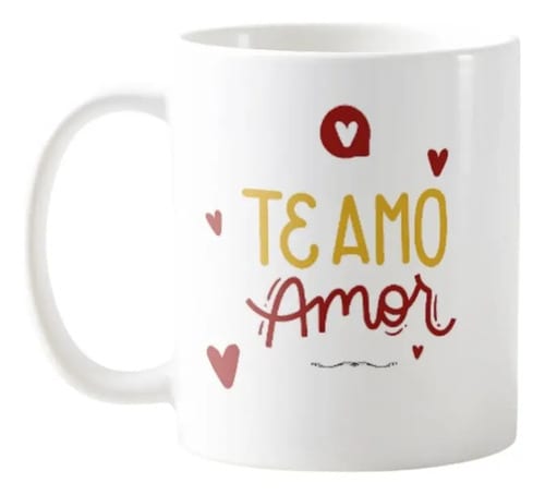 Kit Canecas Te Amo Amor Presente Especial Dia dos Namorados