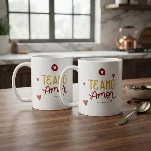 Kit Canecas Te Amo Amor Presente Especial Dia dos Namorados - Outros (Casal)