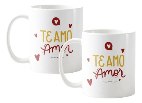 Kit Canecas Te Amo Amor Presente Especial Dia dos Namorados - Outros (Casal)