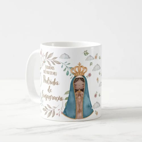 Caneca Personalizada Convite Padrinho De Consagração