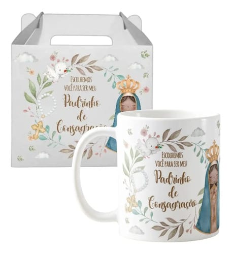 Caneca Personalizada Convite Padrinho De Consagração