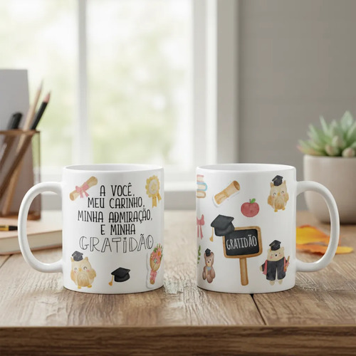 Caneca Professora Pronta Entrega Lembrança Dia dos Professores Educador - Dia dos Professores (Educadores)