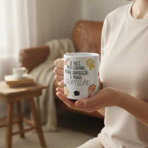 Caneca Professora Pronta Entrega Lembrança Dia dos Professores Educador