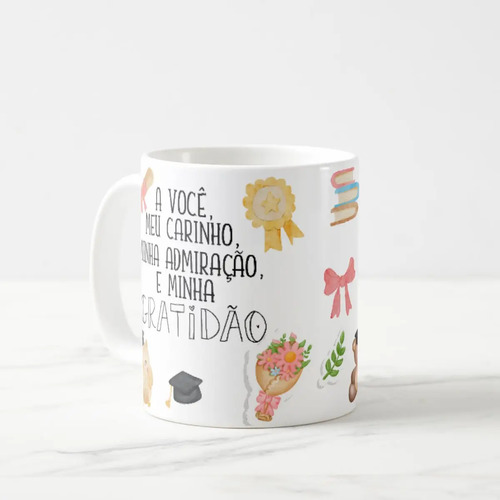 Caneca Professora Pronta Entrega Lembrança Dia dos Professores Educador