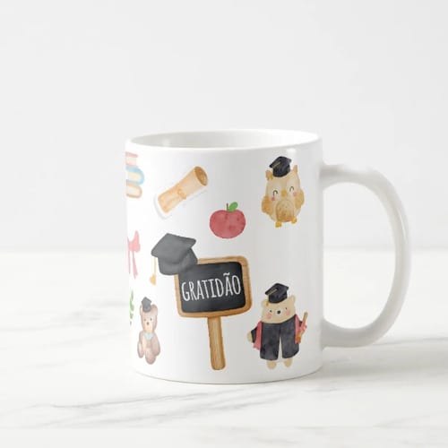 Caneca Professora Pronta Entrega Lembrança Dia dos Professores Educador