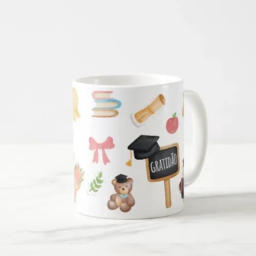 Caneca Professora Pronta Entrega Lembrança Dia dos Professores Educador