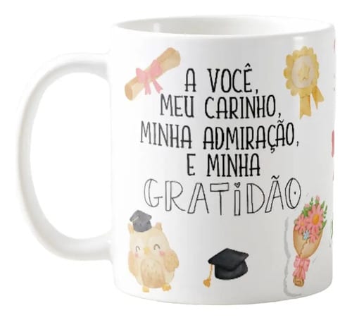 Caneca Professora Pronta Entrega Lembrança Dia dos Professores Educador - Dia dos Professores (Educadores)