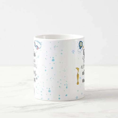 Caneca Personalizada Natação Lembrança Mimo Dia Professor