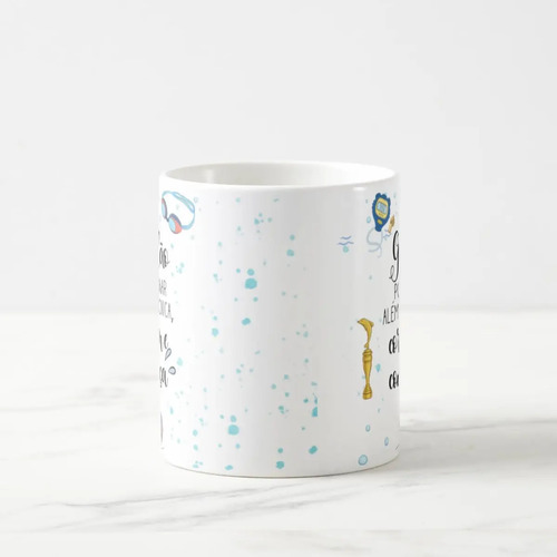 Caneca Personalizada Natação Lembrança Mimo Dia Professor