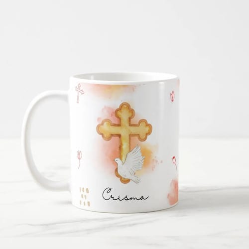Caneca Cerâmica Crismando Presente Crisma Católica