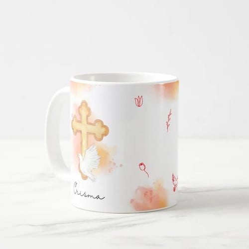 Caneca Cerâmica Crismando Presente Crisma Católica