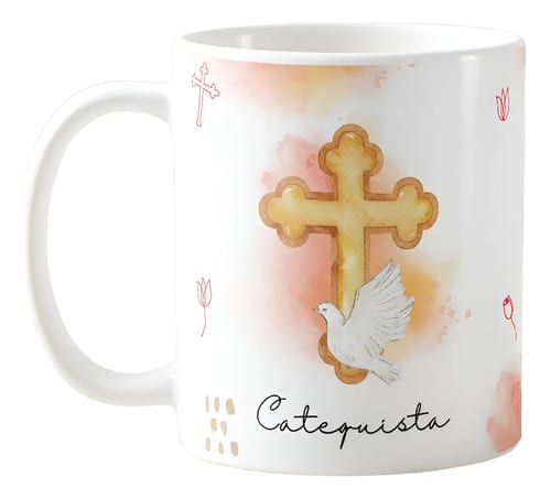 Caneca Cerâmica Catequista Presente Crismando Católica - Religioso (Catequista)