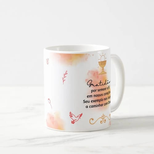 Caneca Cerâmica Catequista Presente Crismando Católica