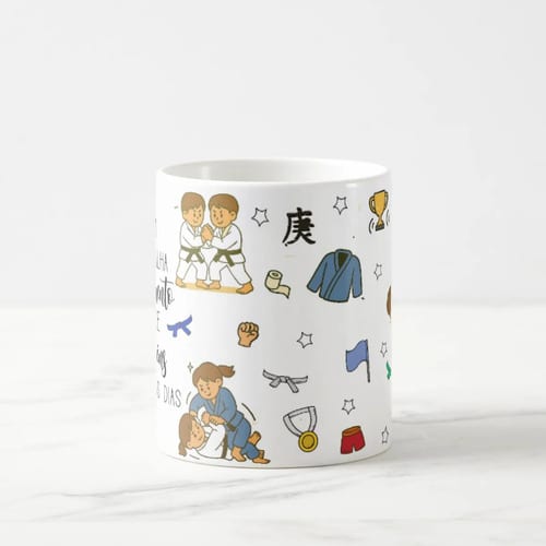 Caneca Jiu Jitsu Presente Personalizado para Professor Luta