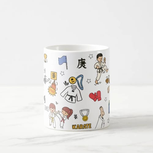 Caneca Artes Marcias Karatê Presente para Professor Karateca