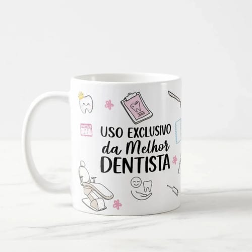Caneca Personalizada Odontologia Presente Formatura Dentista