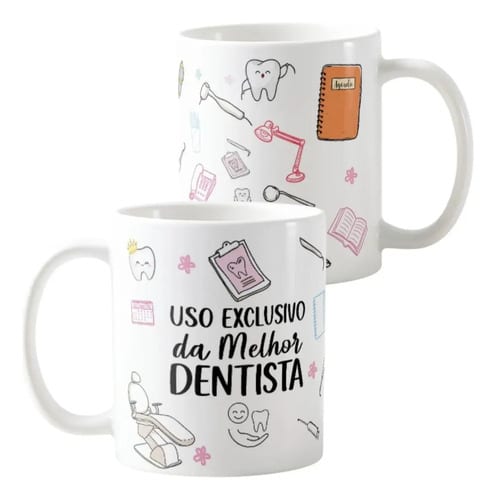Caneca Personalizada Odontologia Presente Formatura Dentista