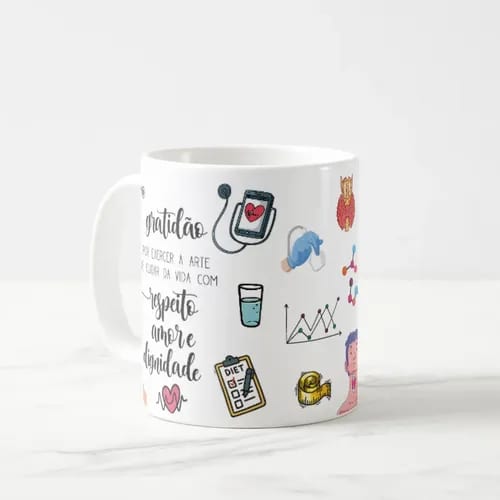 Caneca Personalizada Presente Médico Endocrinologista