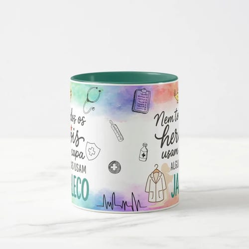Caneca Personalizada Enfermagem Presente Enfermeira Pronta Entrega