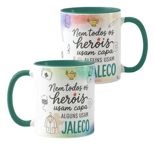 Caneca Personalizada Enfermagem Presente Enfermeira Pronta Entrega