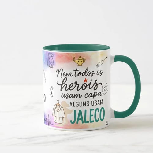 Caneca Personalizada Enfermagem Presente Enfermeira Pronta Entrega