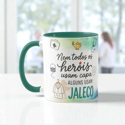 Caneca Personalizada Enfermagem Presente Enfermeira Pronta Entrega - Profissões (Enfermagem)