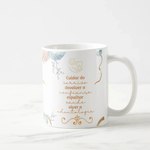 Caneca Profissão Presente Odontologia Dia da Dentista