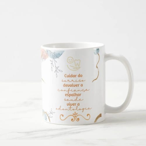 Caneca Profissão Presente Odontologia Dia da Dentista