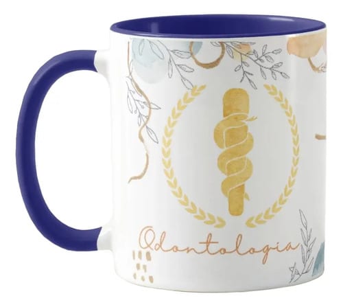 Caneca Odontologia Presente Formatura Lembrança Delicada - Profissões (Dentista)