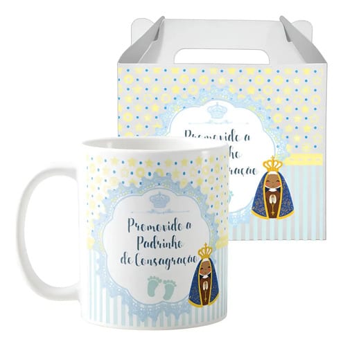 Caneca Presente Padrinho de Consagração Pronta Entrega
