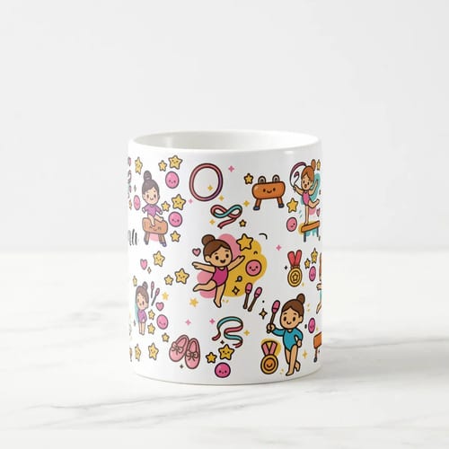 caneca infantil feminina ginastica olimpica polimero